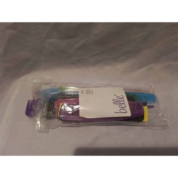 Belle 10-Pack Assorted Hair Combs Durable Professional Styling Tools - Picture 2 of 2